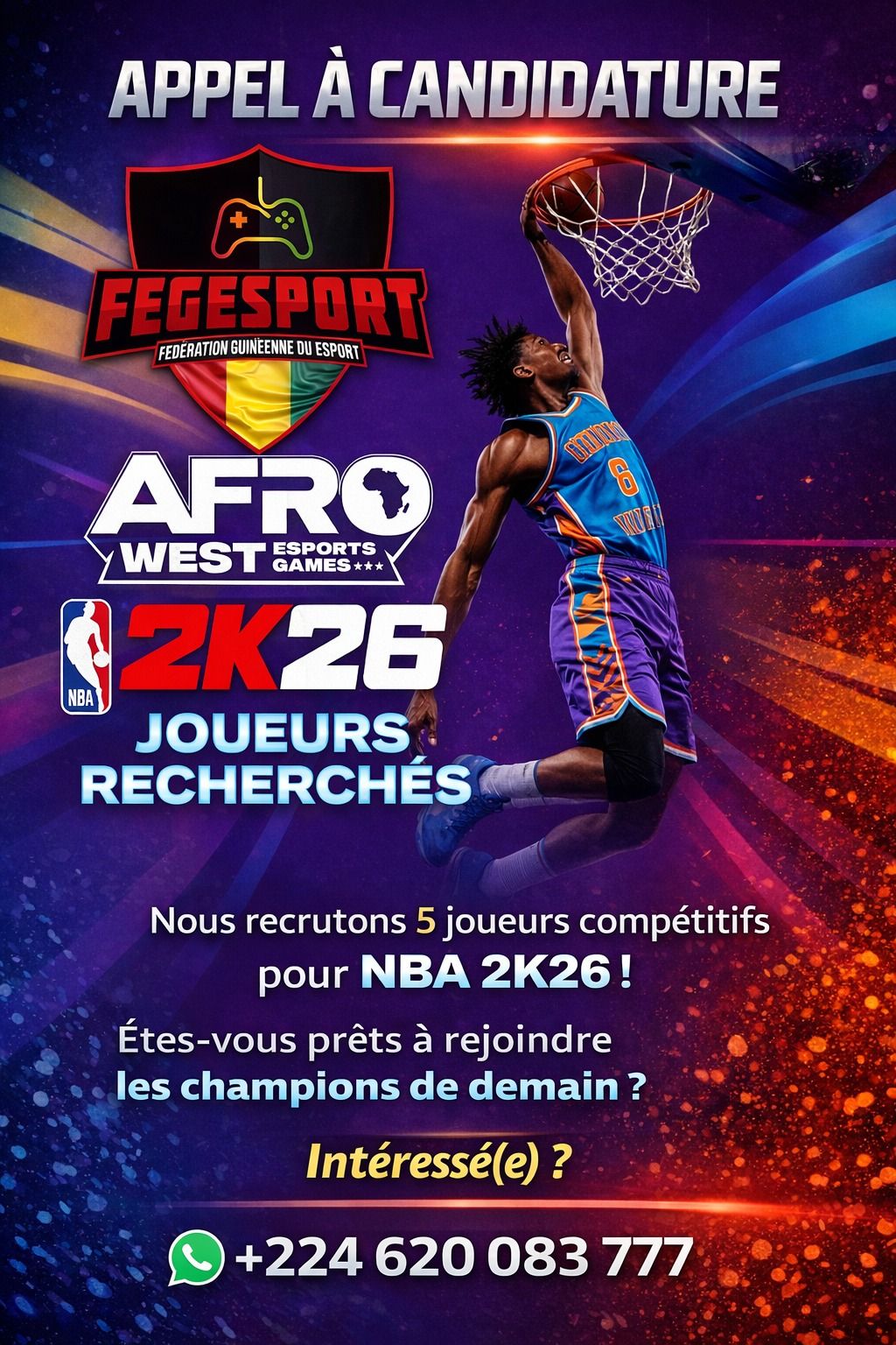 APPEL À CANDIDATURE – NBA 2K26 